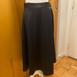 H&M Navy Blue Silk Skirt